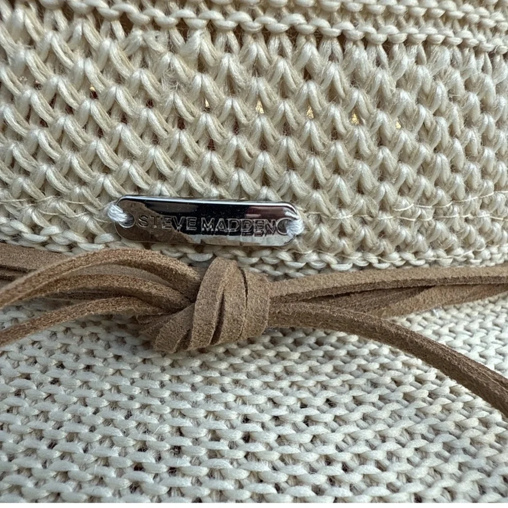 New Steve Madden Ivory Wide Brim Sun Hat Western Beach Nordstrom Coastal Cowgirl